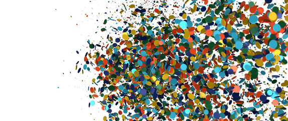 Abstract Colorful Confetti Explosion