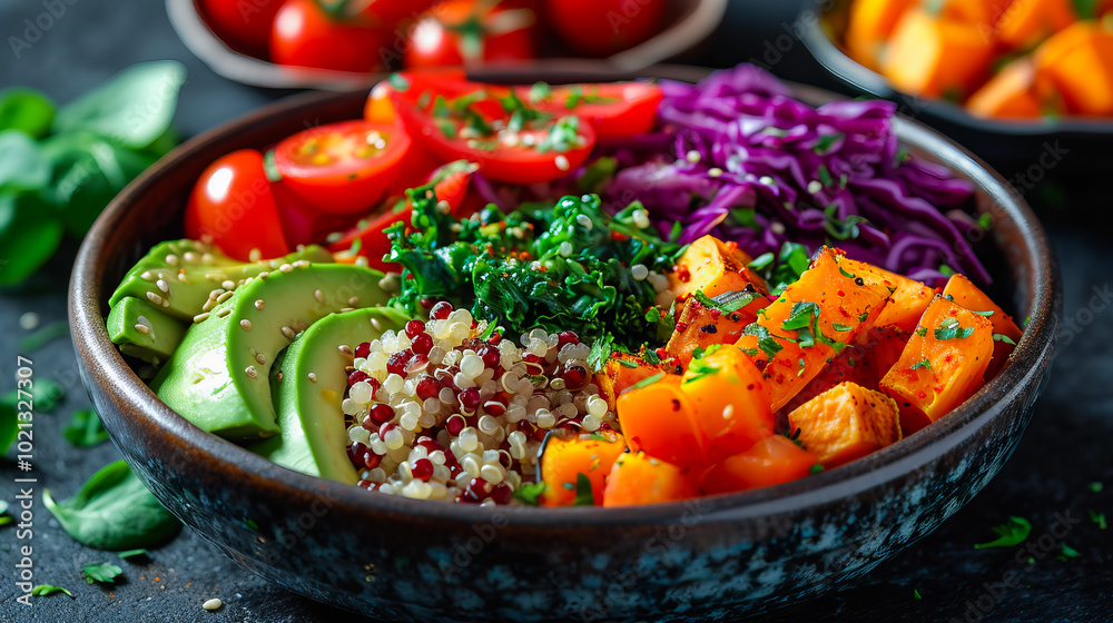 Sticker Fresh Vegan Salad Bowl