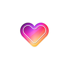 Fototapeta premium Colorful Heart Icon for Digital Art and Designs
