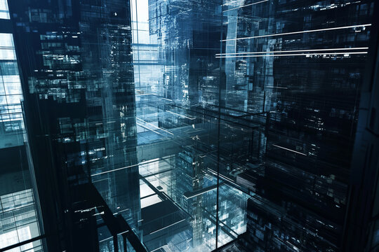 inception movie scene display in Skyscrapers