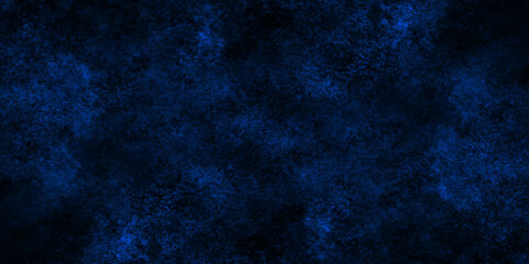 Abstract blue wall grunge background. Nebules blue texture decorative Venetian stucco for backgrounds. deep shiny blue and black dreamlike abstract fantasy under water background. dark blue concrete .