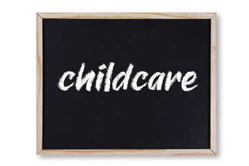 Obraz premium childcare concept chalk on chalkboard