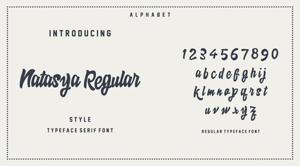 Classic College Natasya Regular Abstract Fashion Font Collection. A Stylish Blend of Minimalism and Vintage Charm for Your Branding Needs. 
