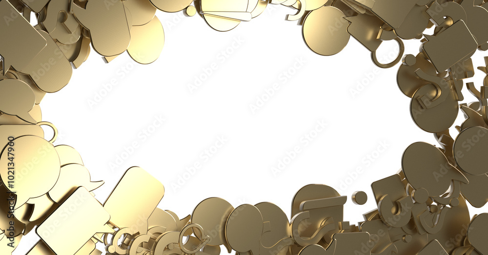 Poster touching 3d rendering flying email icon with his fin