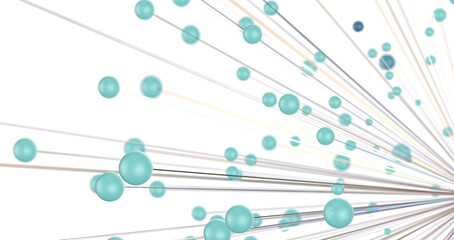 Abstract digital connection dots and lines. Technology background. Network connection structure. Plexus effect. 3d