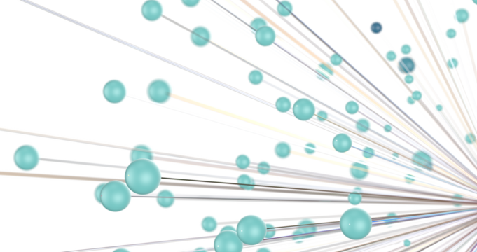 Abstract digital connection dots and lines. Technology background. Network connection structure. Plexus effect. 3d