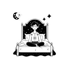 Hand drawn illustration of a person feeling drained 