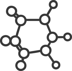 a diagram of a molecular structure with circles around it.