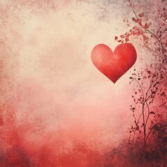 A stylized heart graphic with a soft, textured background, symbolizing love and affection.