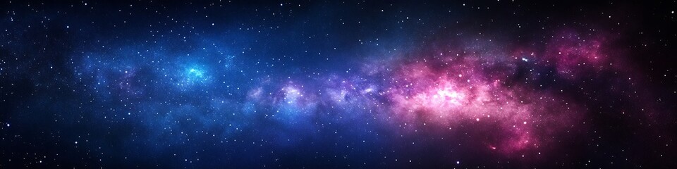 Obraz premium A dark, starry sky with the Milky Way and space for text 