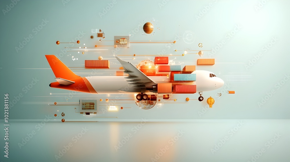 Poster intelligence powered global logistics network streamlining cross border export import processes thro