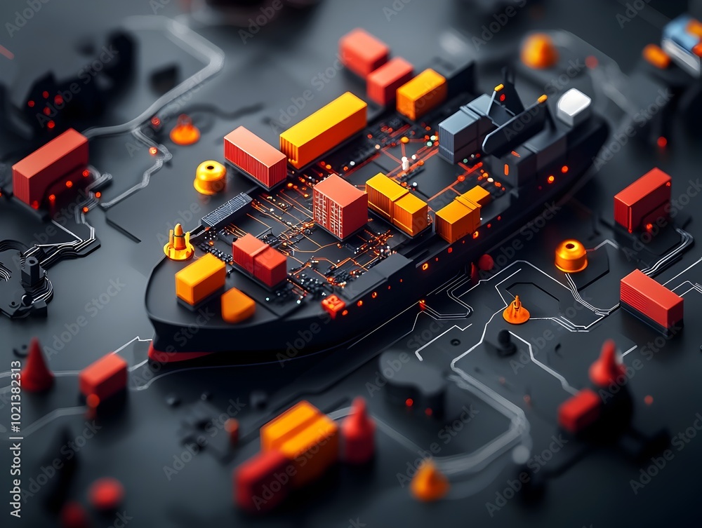 Poster innovative directing a sophisticated global logistics system with dynamic data driven visualization 