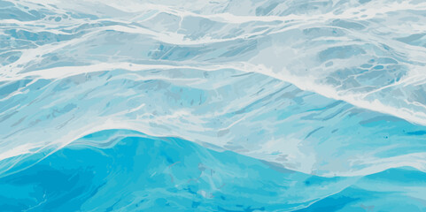 Obraz premium Abstract watercolor soft blue print sea water ocean background. Soft blue sea watercolor liquid fluid texture background.