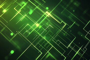 Abstract Green Lines Background