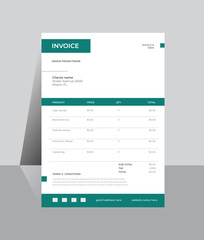 Obraz premium Professional, simple and modern invoice template, invoice design.