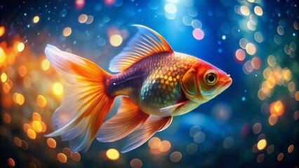 Fototapeta premium Exploring the Connection Between Goldfish and Memory: Fascinating Facts About Fish Intelligence and Cognitive Abilities
