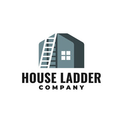 illustration of a house with a ladder. good for construction or any business related to house.