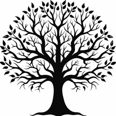 Fototapeta premium tupelo-tree-silhouette