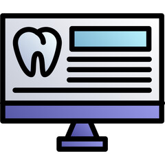 vector design icon of a dentist 