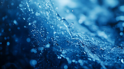 Blue Water Splash Abstract Background