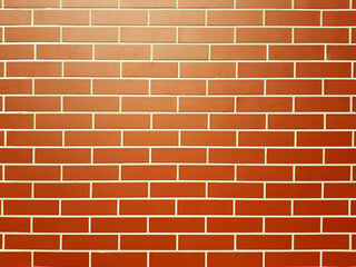 Red new brick wall texture background.