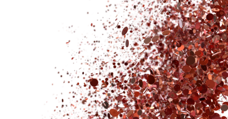 Rose Gold Confetti Explosion