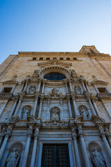 Obraz premium Façade baroque de la Catedral de Santa Maria de Gérone
