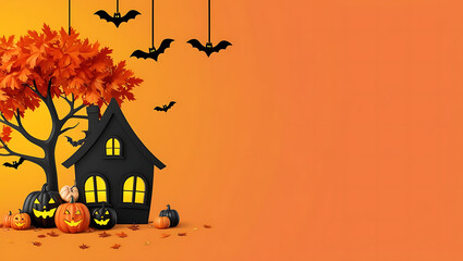 Halloween background copy-space, Halloween theme, copy space backgrounds
