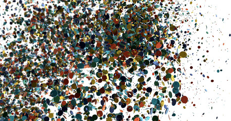 Abstract Colorful Confetti Explosion