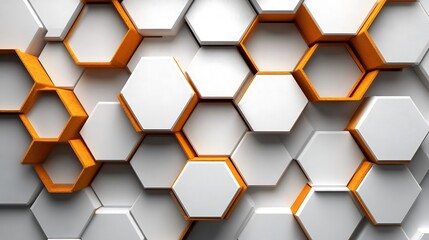 Obraz premium Energy bars arranged in a hexagonal grid pattern on a light gray background, precise alignment, minimalist aesthetic with sharp edges, hd quality, soft shadows to create depth, neutral color palette,