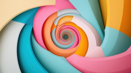 Obraz premium A kaleidoscope of swirling colors, constantly changing and shifting, a representation of the distorted perception of time and the fluid nature of reality.