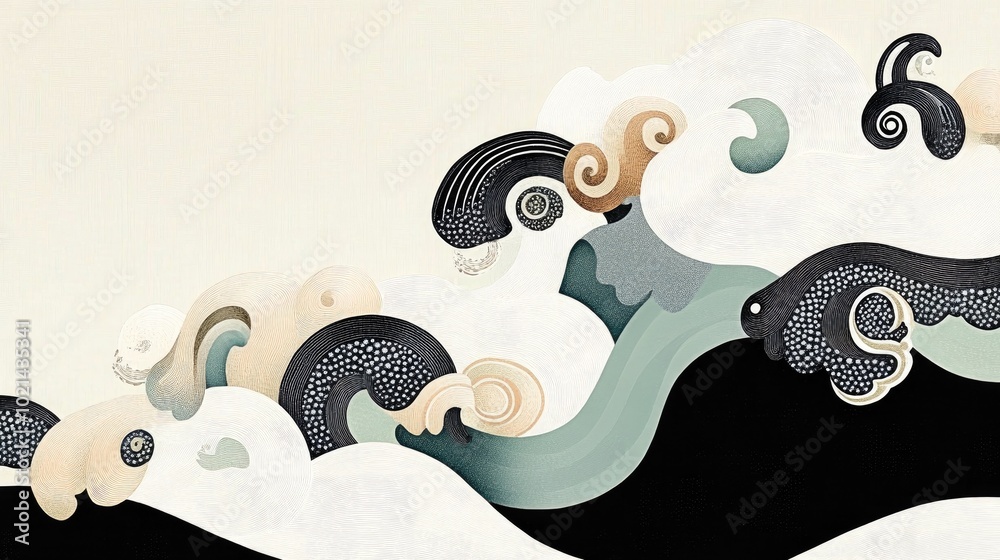Poster blurred background featuring an elegant abstract design