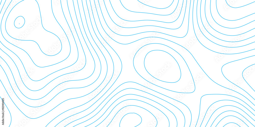 Poster abstract design seamless pattern with line topographic map. geographic mountain relief. retro topogr