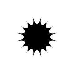 Starburst, sunburst vector price tag, label. Empty, blank price flash for promotion, marketing, sales concept