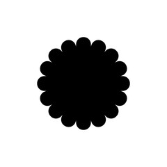 Vector black starburst icon, sunburst badge. Design element stamp price