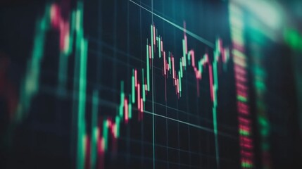 Financial Market Trends and Stock Analysis Chart