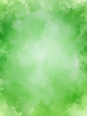 Obraz premium Soft green watercolor background with gentle shading.