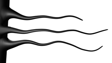  tentacles on transparent background