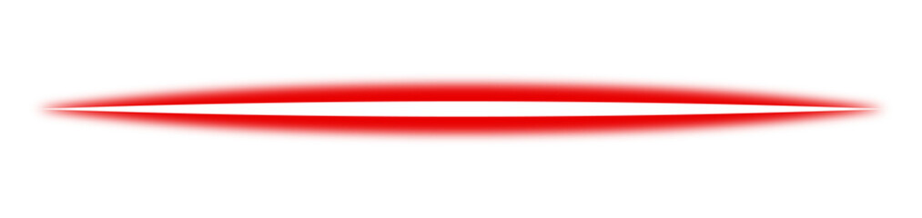 Red gradient neon line design element