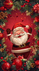 Festive Christmas tree with sparkling ornaments, ready for holiday celebrations,Generated By Ai