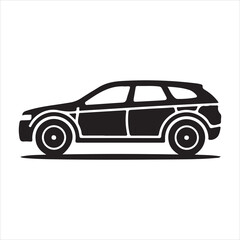Car  icon  Vector illustration art