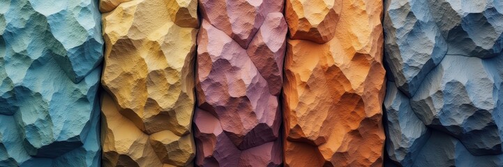Fototapeta premium Vibrant, textured surfaces in a spectrum of colors, perfect for backgrounds, design projects, and artistic applications.