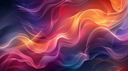 Fototapeta premium Abstract Colorful Flowing Lines Background