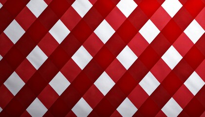 A vibrant red and white checkered pattern background perfect for festive designs.