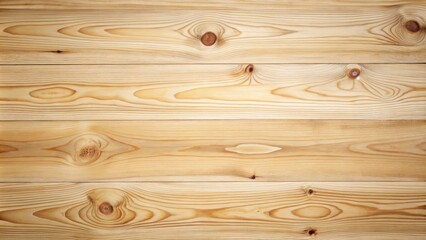Fototapeta premium Light Wooden Planks with Visible Grain and Knots, Ideal for Natural Backgrounds or Rustic Textures