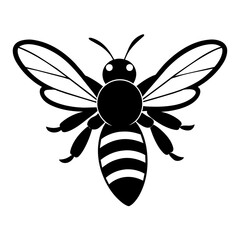 bee on white