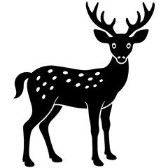 Naklejka premium silhouette of a deer