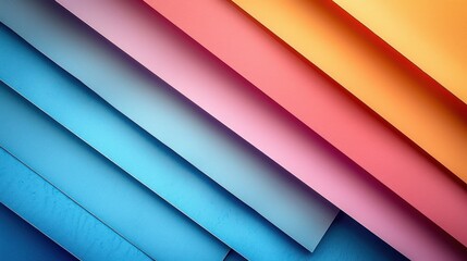 Fototapeta premium Layered abstract colored paper texture background with minimalist aesthetic design
