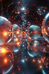 Abstract Sphere Geometric Futuristic Space