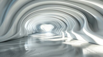 Obraz premium Abstract Architectural Tunnel Interior Design